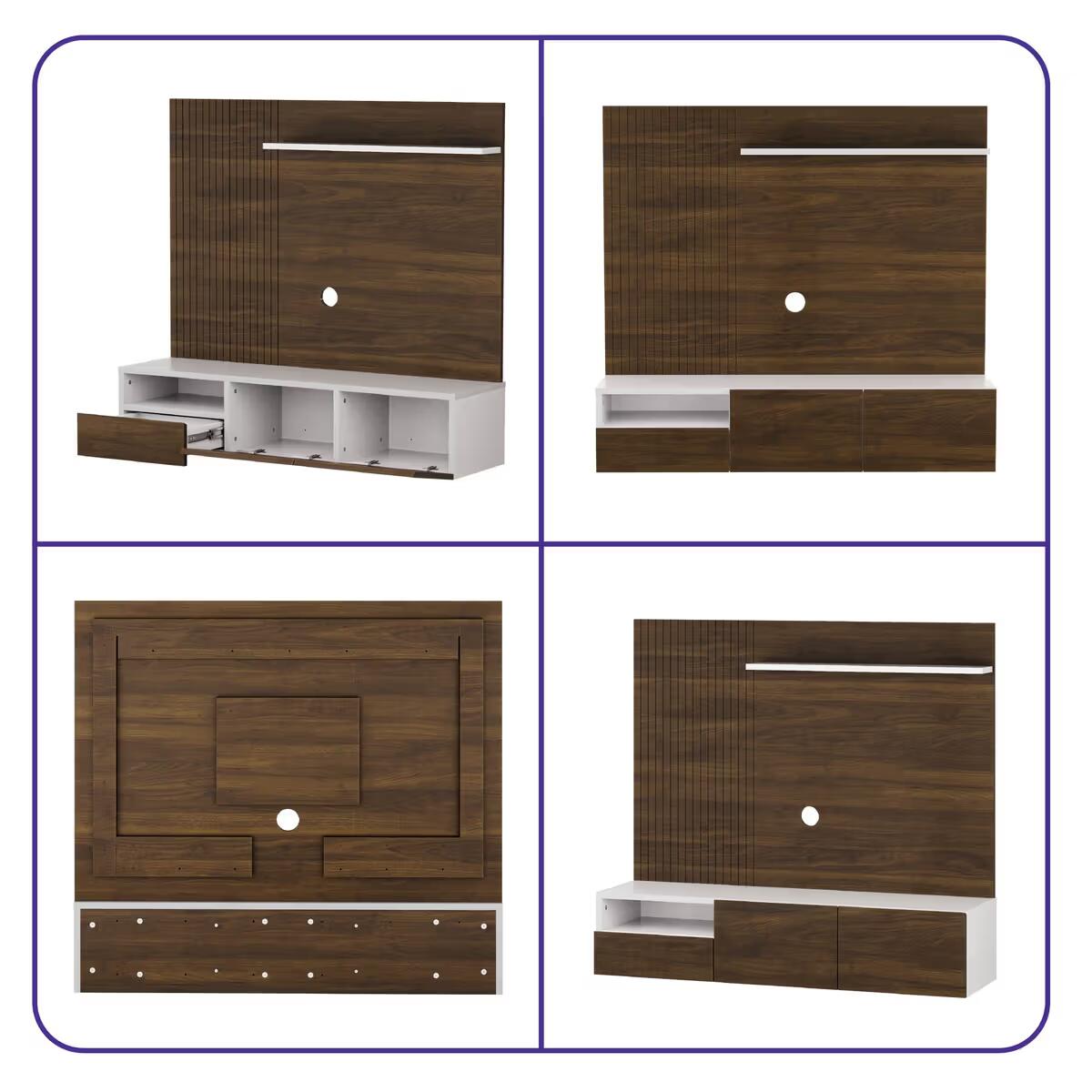 Nuevo Engineered Wood TV Unit 5 Years Warranty