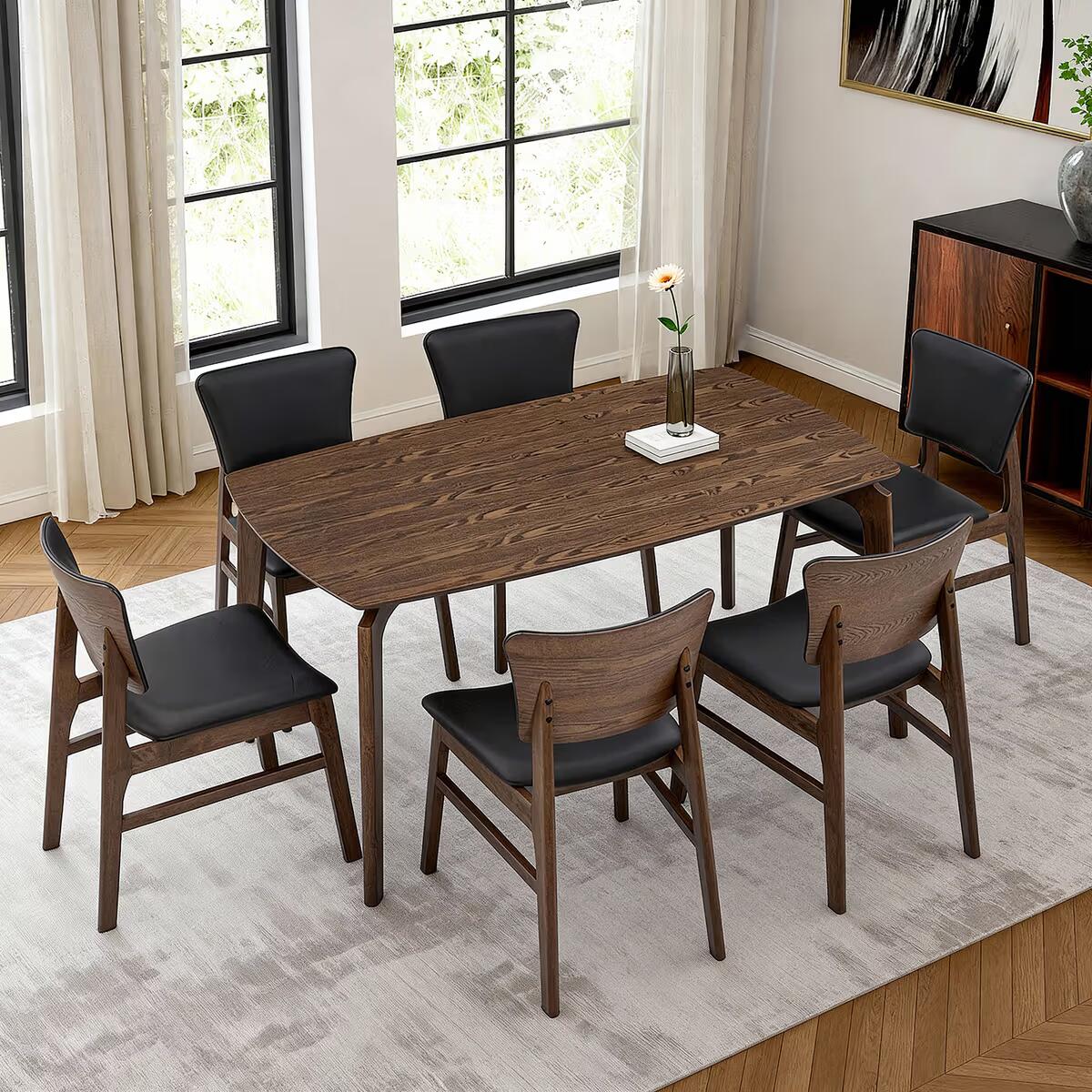 Basluna 6 Seater Dining Set 6 Years Warranty
