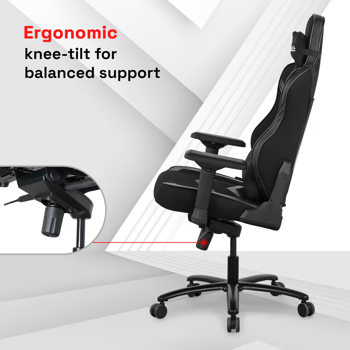 Gaming Back Knee Tilting 4D Armrest class 4 Gaslift - hover