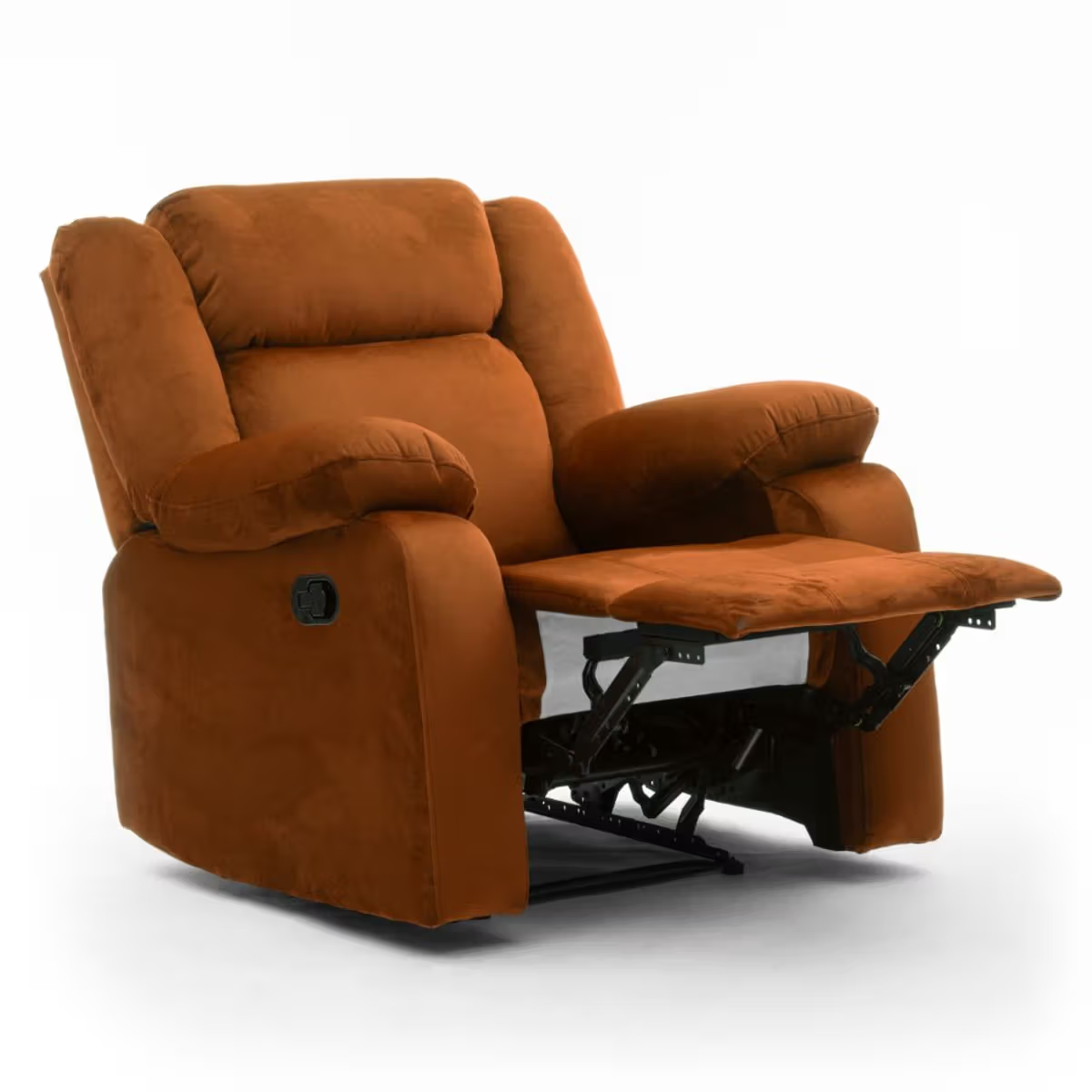 Swayback Recliner - 1 Seater - Velvet Amber