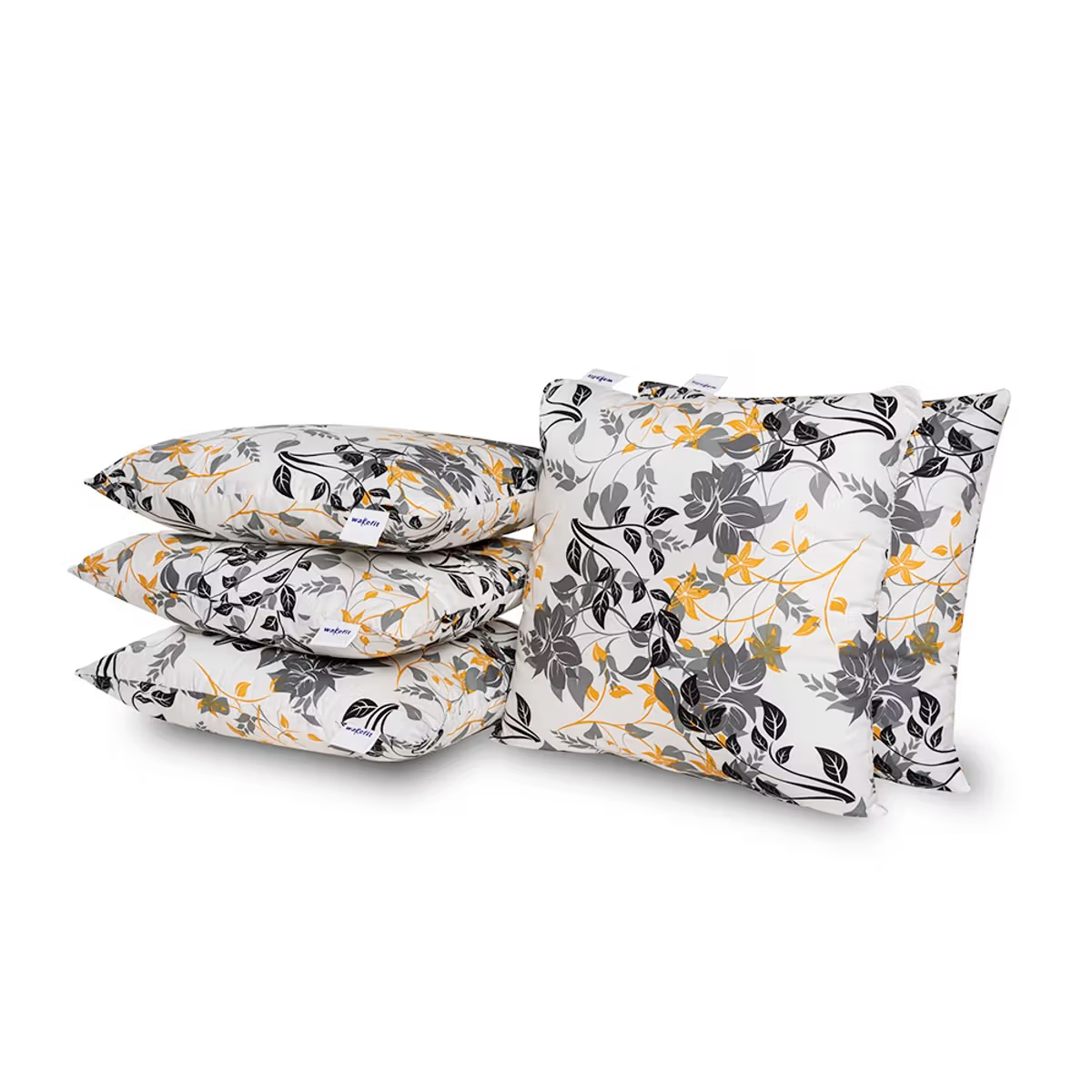 Printed Cushion | Pack of 5 | 16x16 Inch | Hollow Fiber