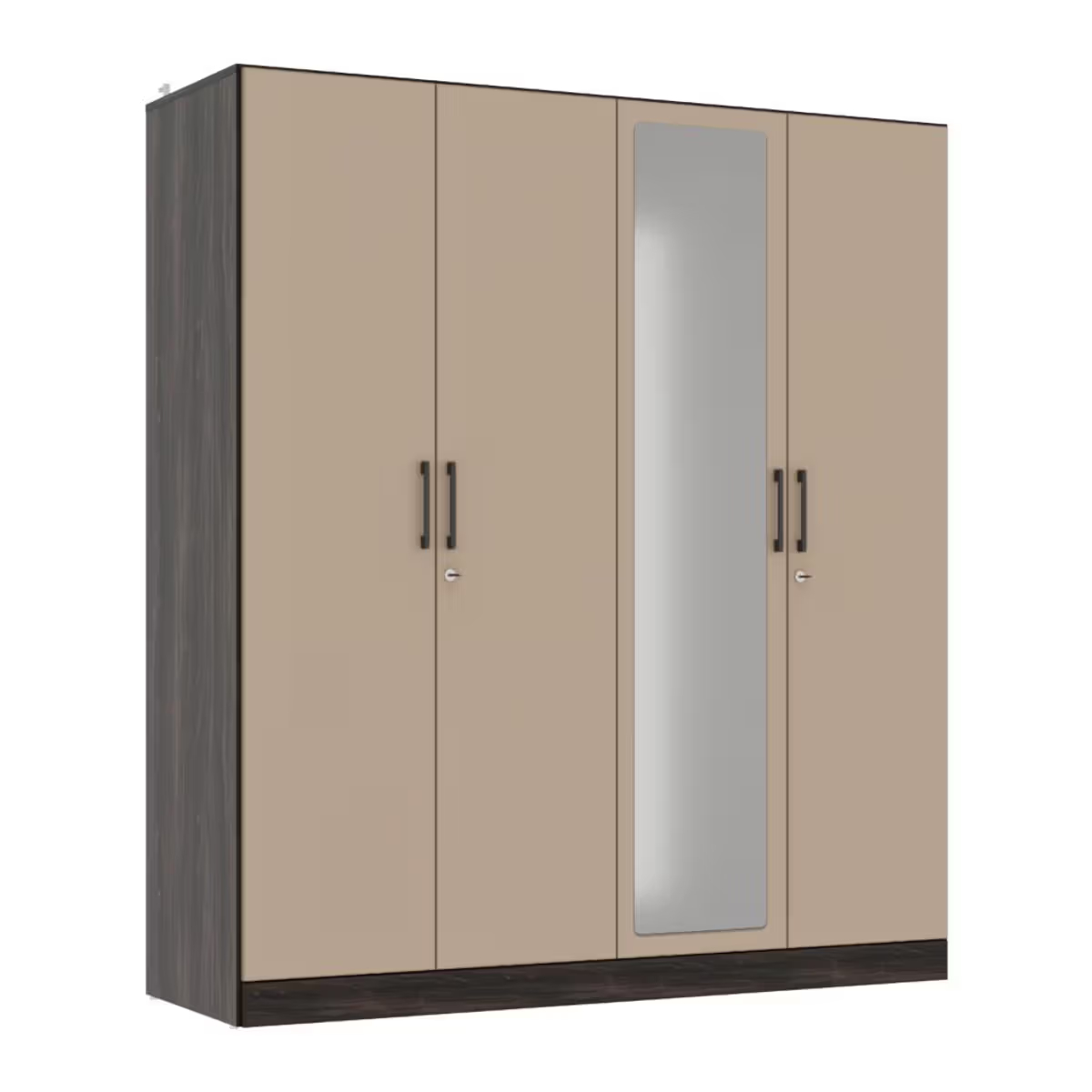 Cashmere Plus 4 Door Wardrobe with 4 Shelves