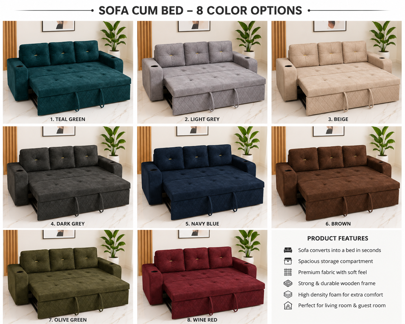 Sofa Cum Bed - hover