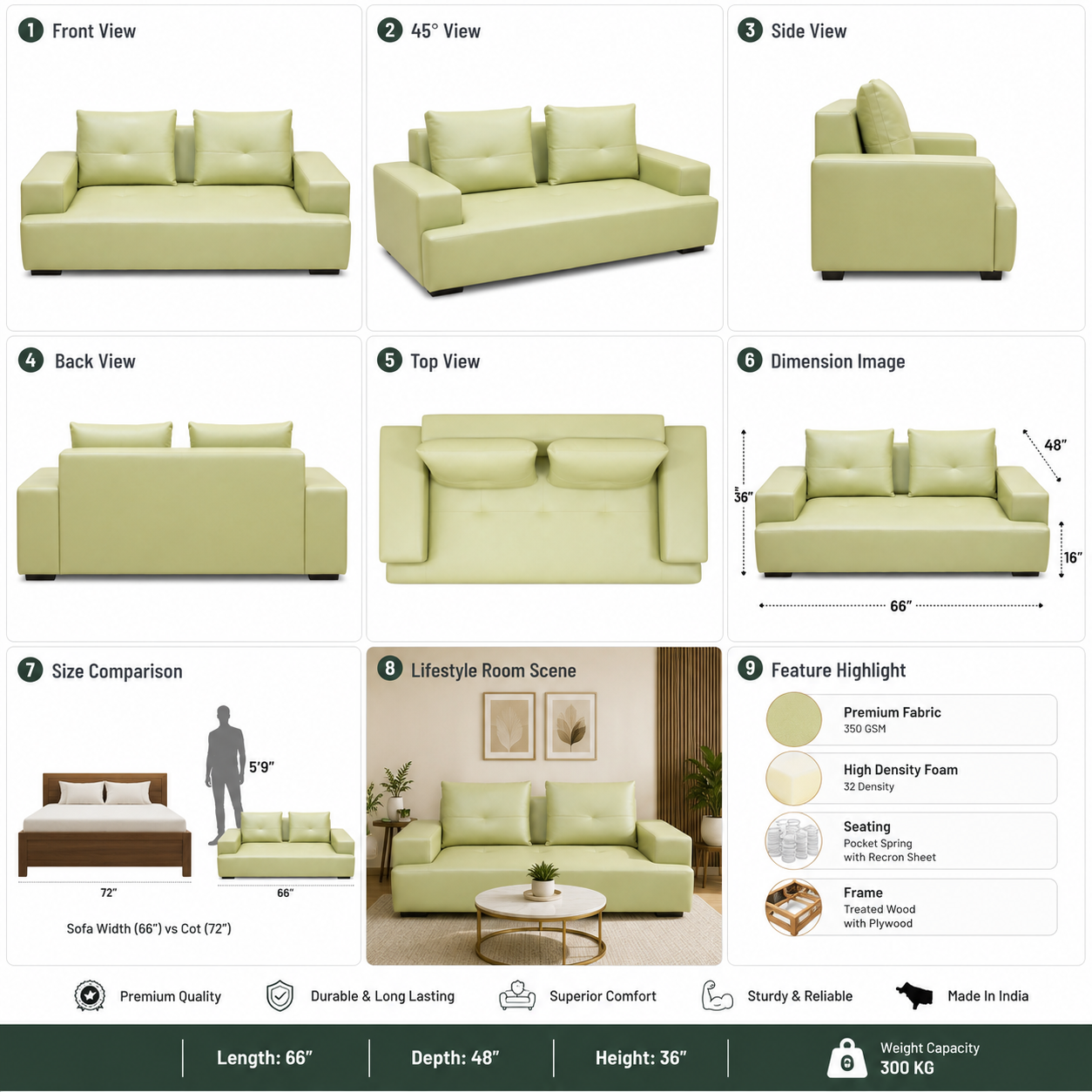 Back adjustment 2seater