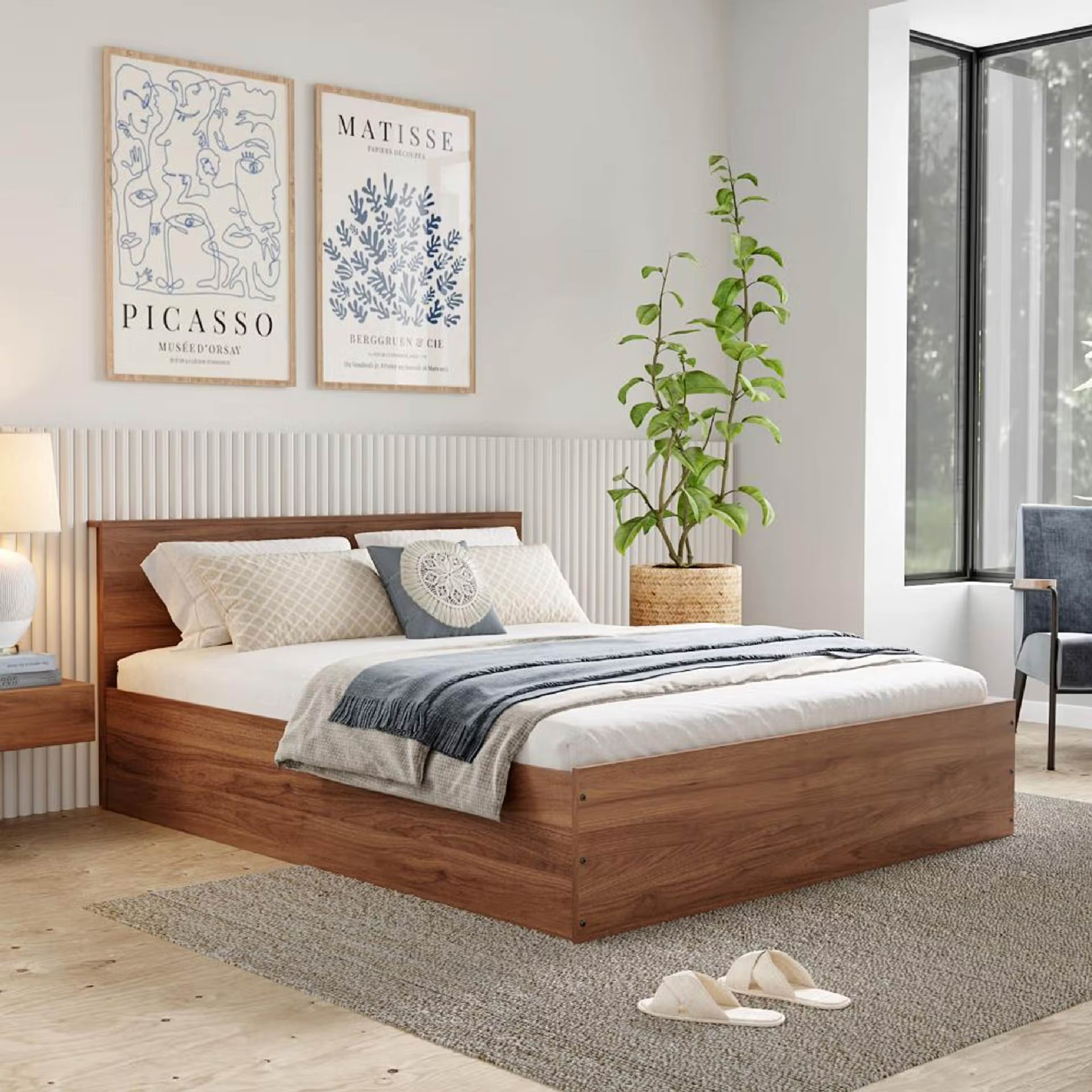 Taurus Engineered Wood Bed with Storage (78*60inch)