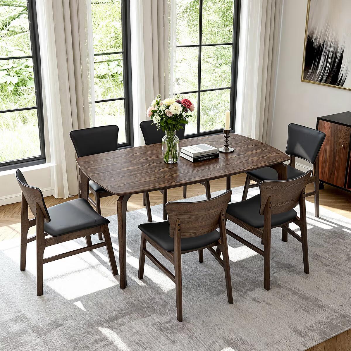 Basluna 6 Seater Dining Set 6 Years Warranty
