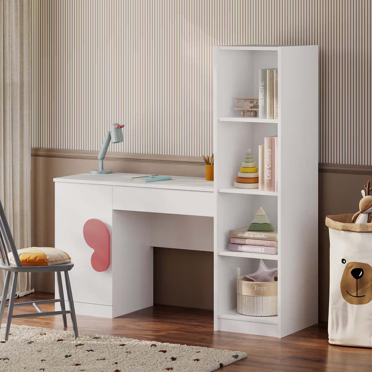 Blocksy Engineered Wood Study Table