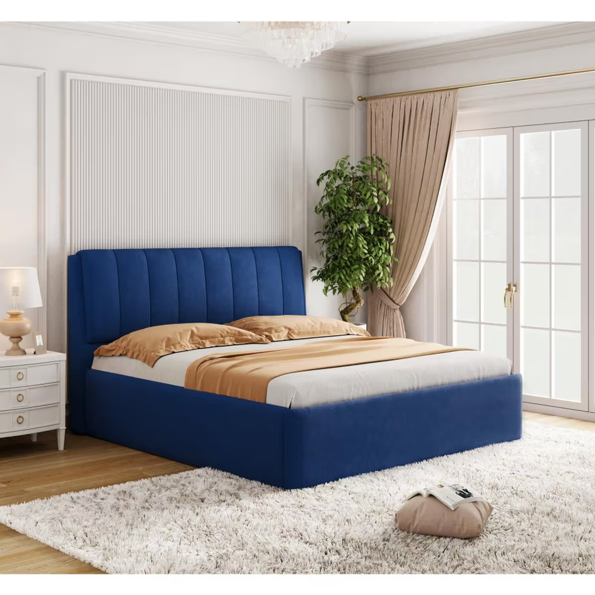 Antho King Size Upholstered Bed