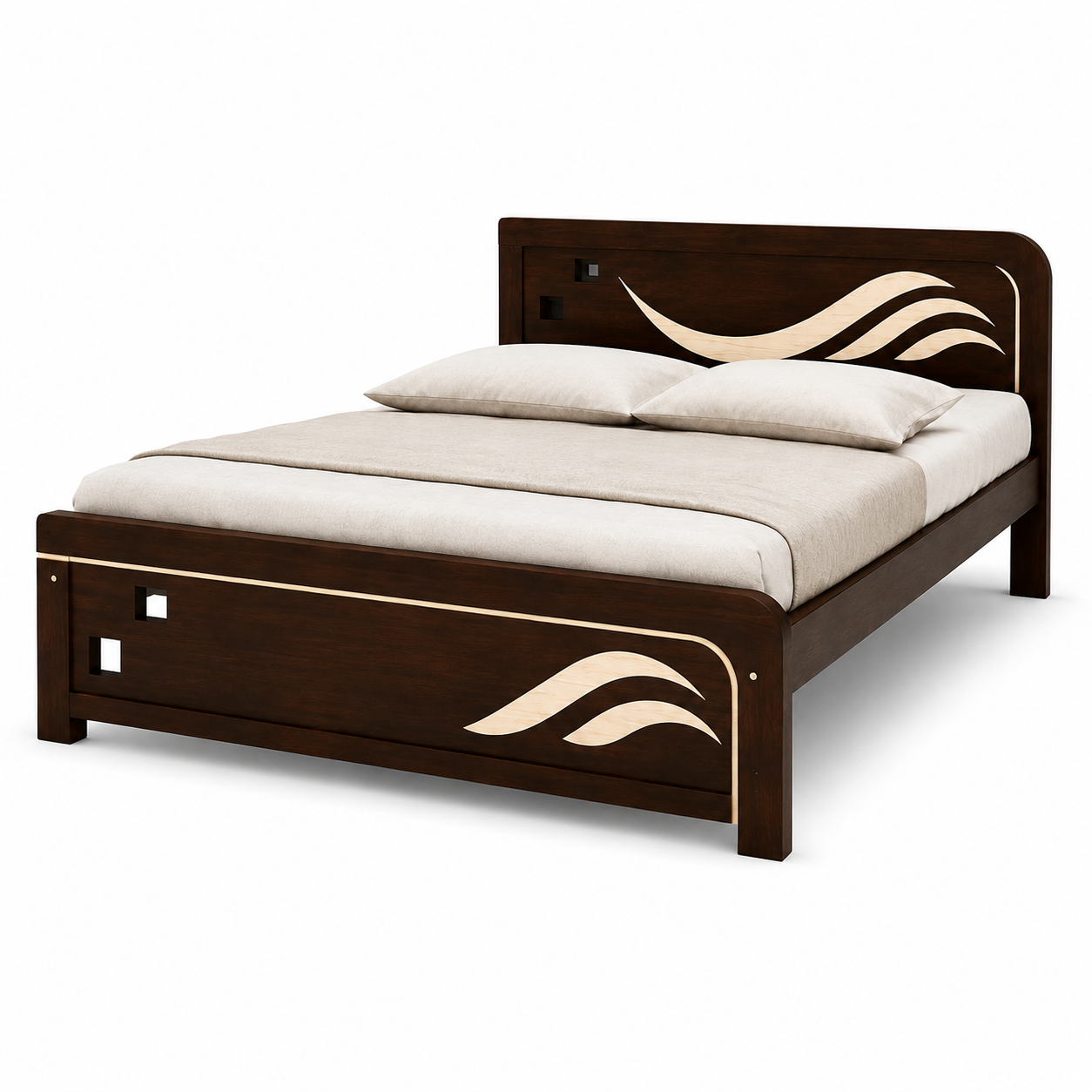 Queen Cot-Treated Magagani Wood-Wave