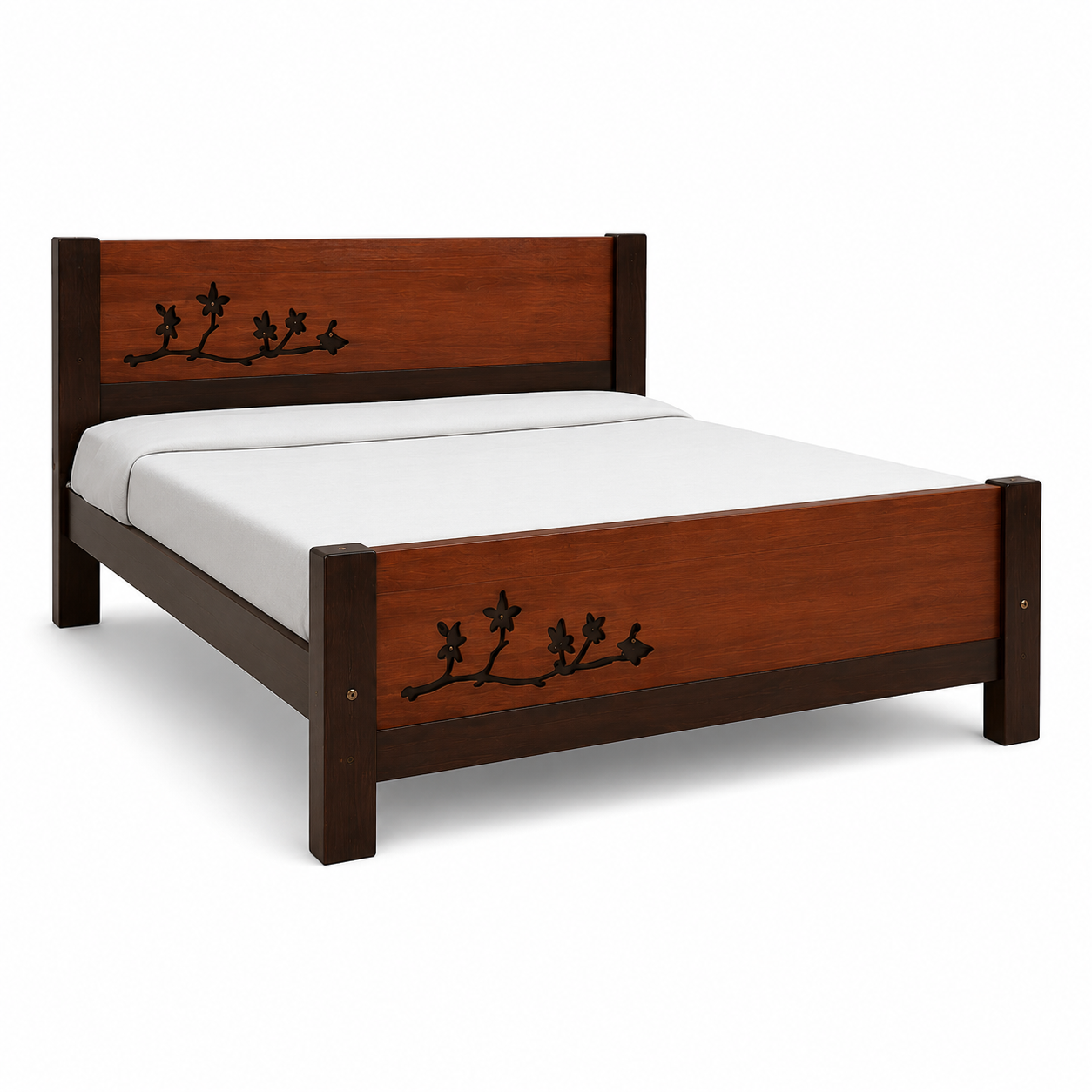 leaf Queen Non Storage magagani wood - matt walnut finish