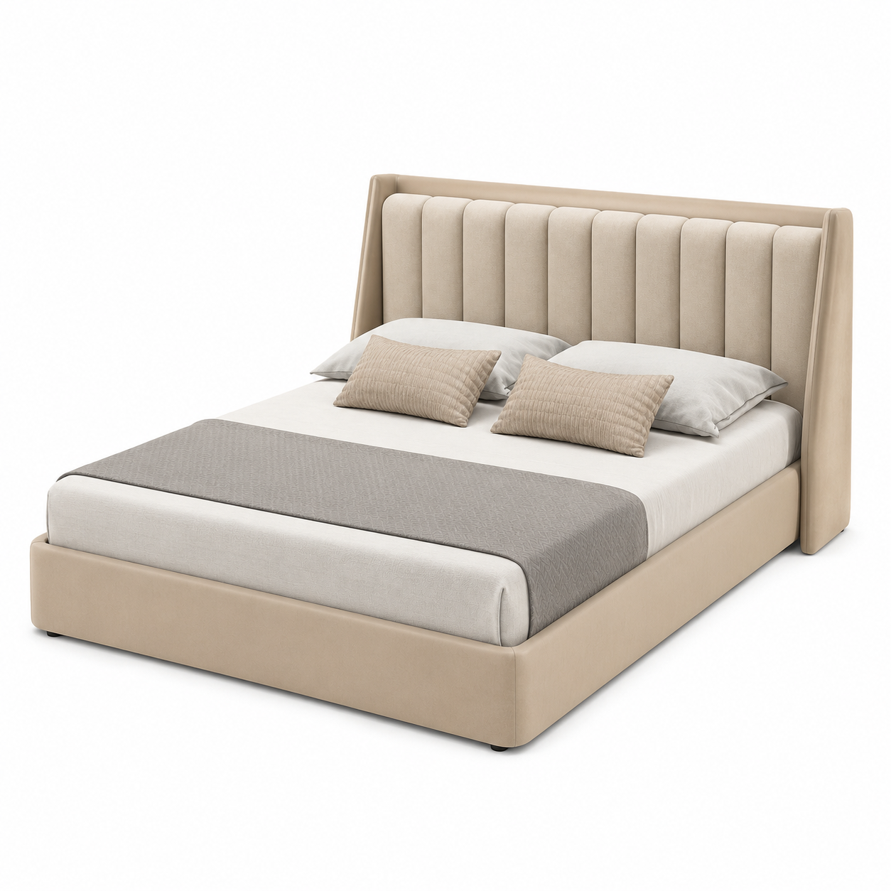 Tuxedo King Hydralic Storage upholestry leather - grey